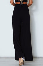 Ocean View Palazzo Pant Black