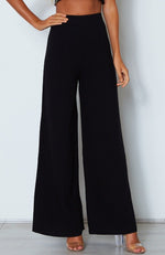 Ocean View Palazzo Pant Black