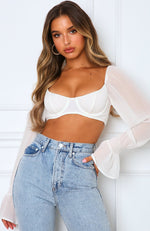 Sheer Perfection Crop White