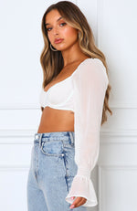 Sheer Perfection Crop White