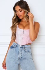 Dolled Up Bustier Baby Pink