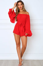 Mornington Playsuit Cherry