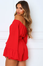 Mornington Playsuit Cherry