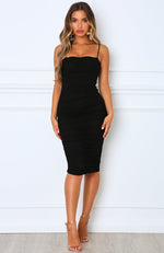 Fake Magic Midi Dress Black