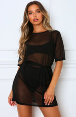 Down For That Mesh Dress Black