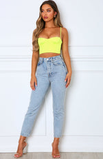 Most Wanted Crop Neon Yellow