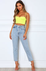 Most Wanted Crop Neon Yellow