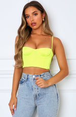 Most Wanted Crop Neon Yellow