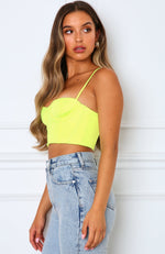 Most Wanted Crop Neon Yellow