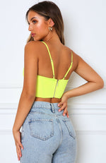 Most Wanted Crop Neon Yellow