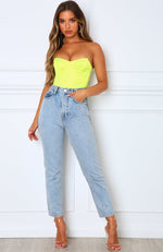 Bring The Heat Bodysuit Neon Yellow