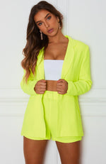 Get In Line Blazer Neon Yellow