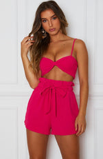 Sian Crop Hot Pink