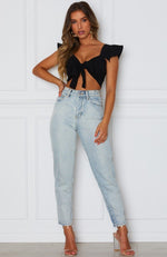 Set Sail Crop Black