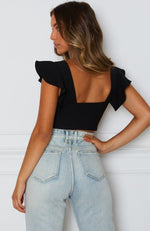 Set Sail Crop Black