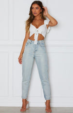 Set Sail Crop White