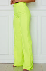 Revive Buckle Pants Neon Yellow