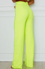 Revive Buckle Pants Neon Yellow