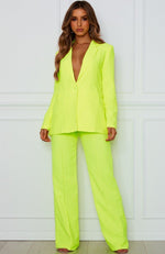 Revive Buckle Pants Neon Yellow