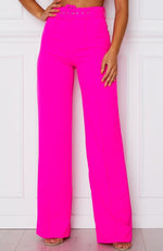 Revive Buckle Pants Hot Pink