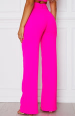 Revive Buckle Pants Hot Pink