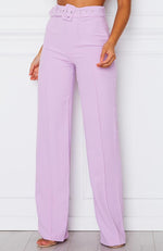 Revive Buckle Pants Lilac