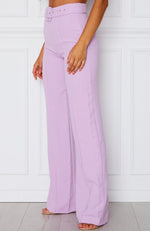 Revive Buckle Pants Lilac