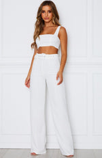 Revive Buckle Pants White