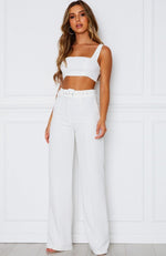 Revive Buckle Pants White