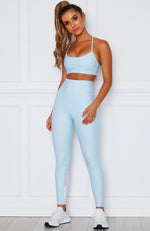 Alexis Panel Leggings Baby Blue