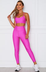 Alexis Panel Leggings Fuchsia