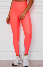 Alexis Panel Leggings Coral