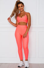 Stella Sports Bra Coral