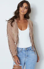 Nomad Suede Jacket Beige