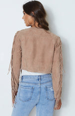 Nomad Suede Jacket Beige