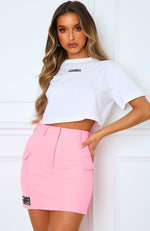 Surrender Cropped Tee White