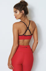 Sienna Sports Bra Red