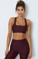 Bonnie Sports Bra Merlot