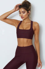 Bonnie Sports Bra Merlot