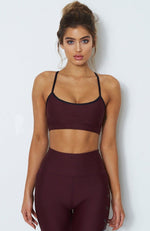 Sienna Sports Bra Merlot