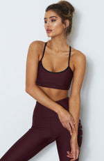 Sienna Sports Bra Merlot