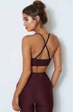 Sienna Sports Bra Merlot