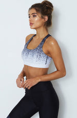 Eden Multi Strap Sports Bra Midnight Ombre