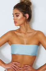 Kiki Bikini Top Baby Blue