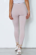 Suri Lace Up Leggings Ash Mauve