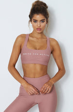 Bonnie Sports Bra Dusty Rose