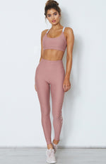 Bea Logo Leggings Dusty Rose