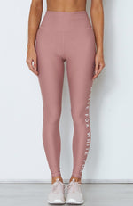 Bea Logo Leggings Dusty Rose