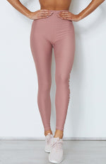 Bea Logo Leggings Dusty Rose