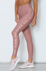 Bea Logo Leggings Dusty Rose